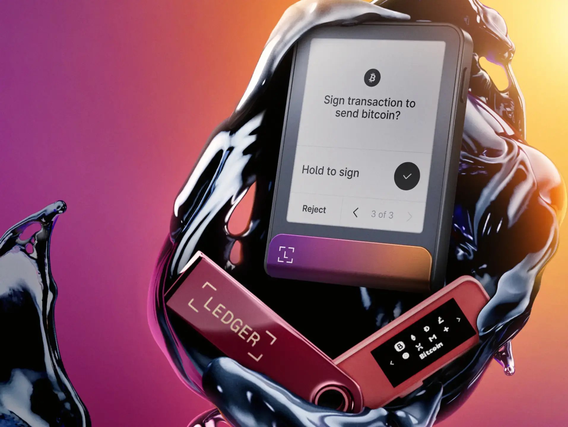 Manage your crypto in extraordinary new metallic colors.